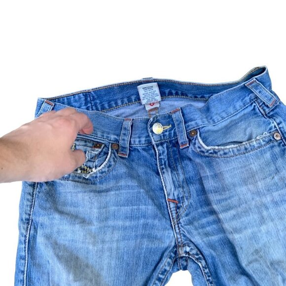 VINTAGE True Religion Jeans Size 32 STRAIGHT Blue - Picture 10 of 10